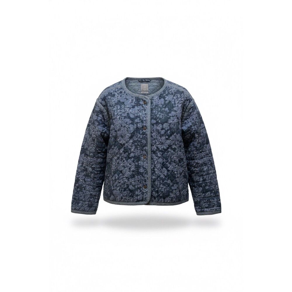 GAP Quilted Chambray floral Jacket